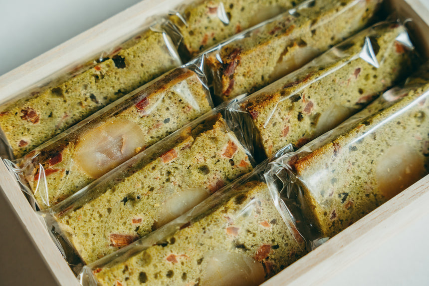 【日本料理卯之庵】“料亭の手作り”栗と干し柿のパウンドケーキ