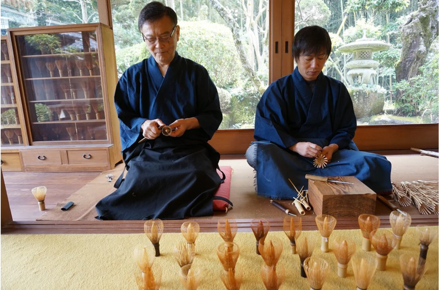 【竹茗堂左文】抹茶茶碗4点セット