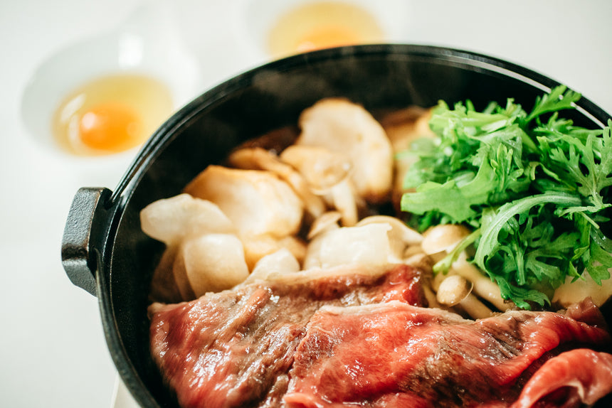 【ももしき】奈良の恵みがつまった、大和牛の上すき焼き8点セット