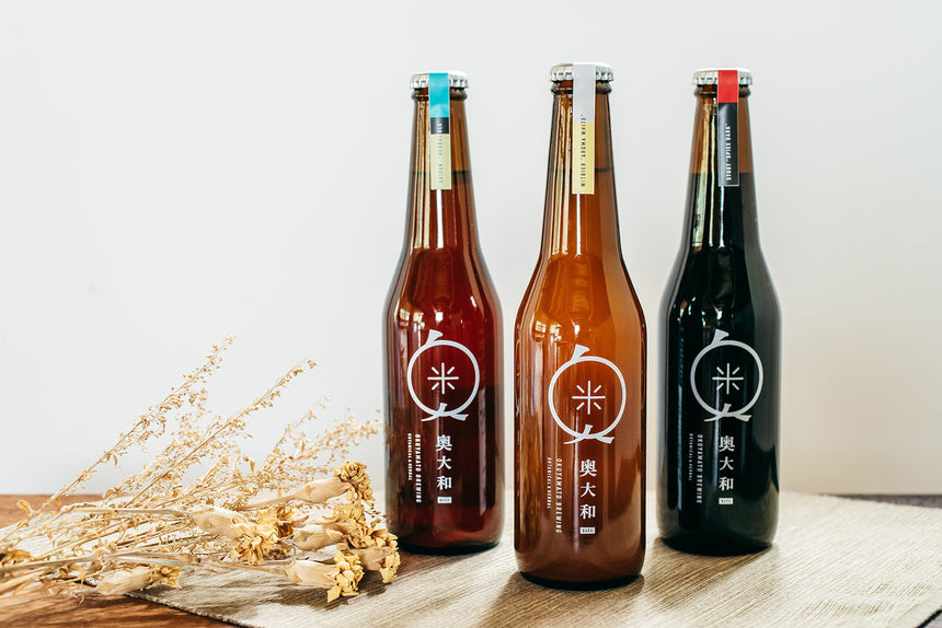 【奥大和ビール】定番3種と季節のかりん(6本セット)