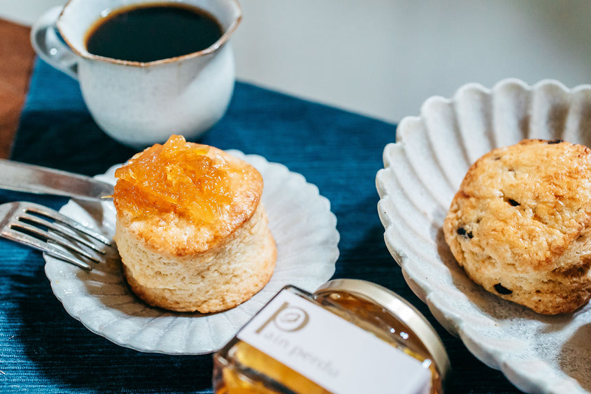 【Pain Perdu】tea timeセット(八朔コンフィチュールとスコーンのセット)