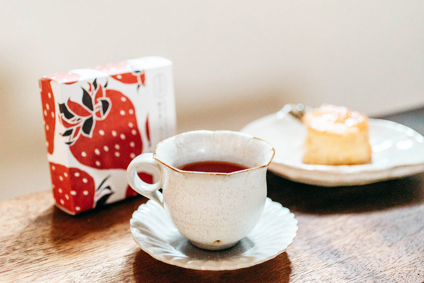 洞川夏いちごの緑茶/和紅茶セット