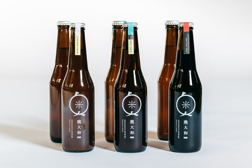 【奥大和ビール】定番3種と季節のかりん(6本セット)