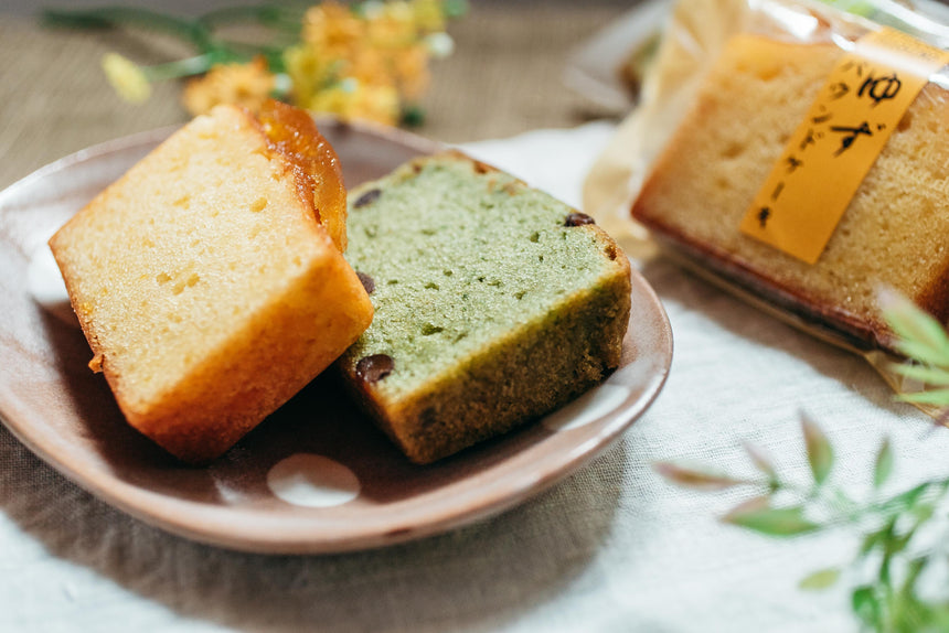 【ひよしのさと】ゆずパウンドケーキ・よもぎパウンドケーキのセット