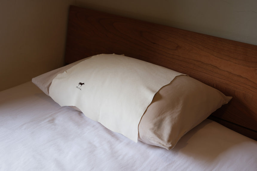 【miru.】鹿革枕カバー