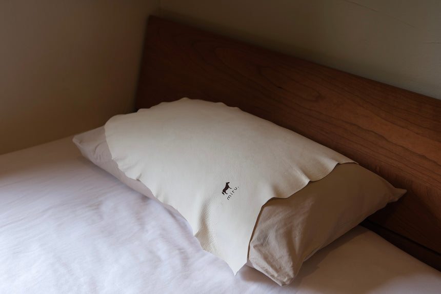 【miru.】鹿革枕カバー